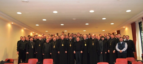 Патріарх Святослав разом з єпископами Синоду зустрівся з душпастирями УГКЦ з Італії та Іспанії